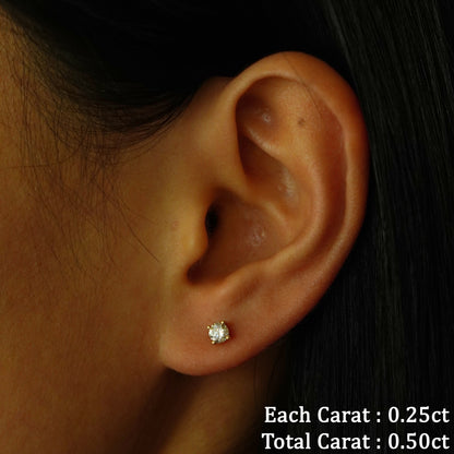 Classic Lab Diamond Earrings