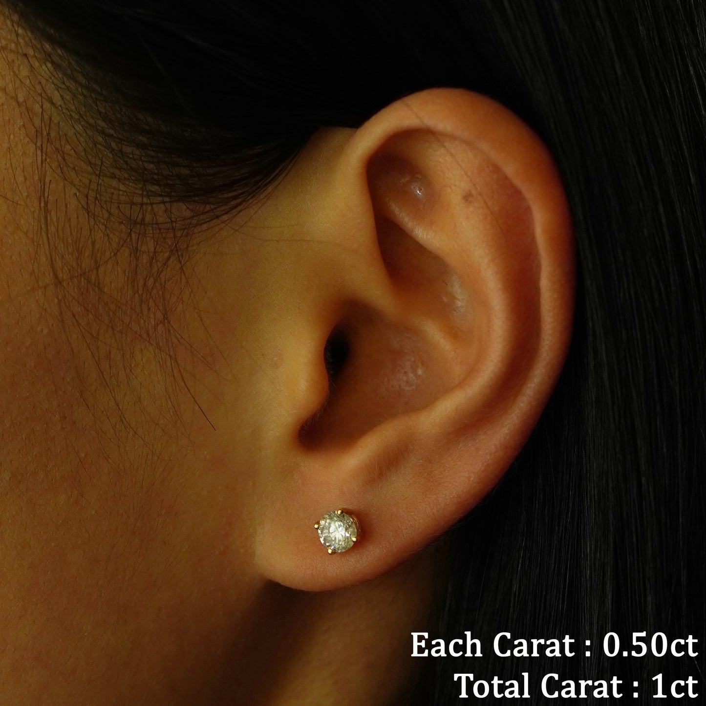 Classic Lab Diamond Earrings